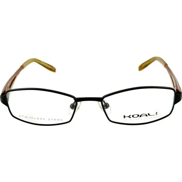 Morel Koali 7592S Womens Metal Eyeglass Frame NM030 Black Brown 47-16 France